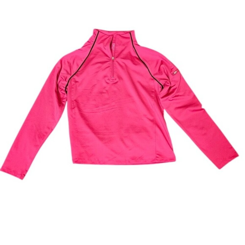 Gapbody Womens Moisture Wicking Pink 1/4 Zip Pullover Top Size M